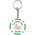 Personalized Poker Chip Key Ring / Key Chain Wedding Favors